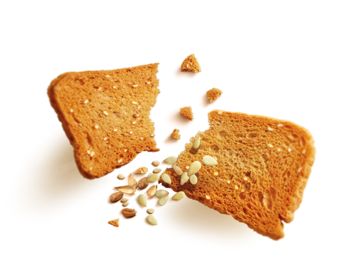 Melba toast classic sesam